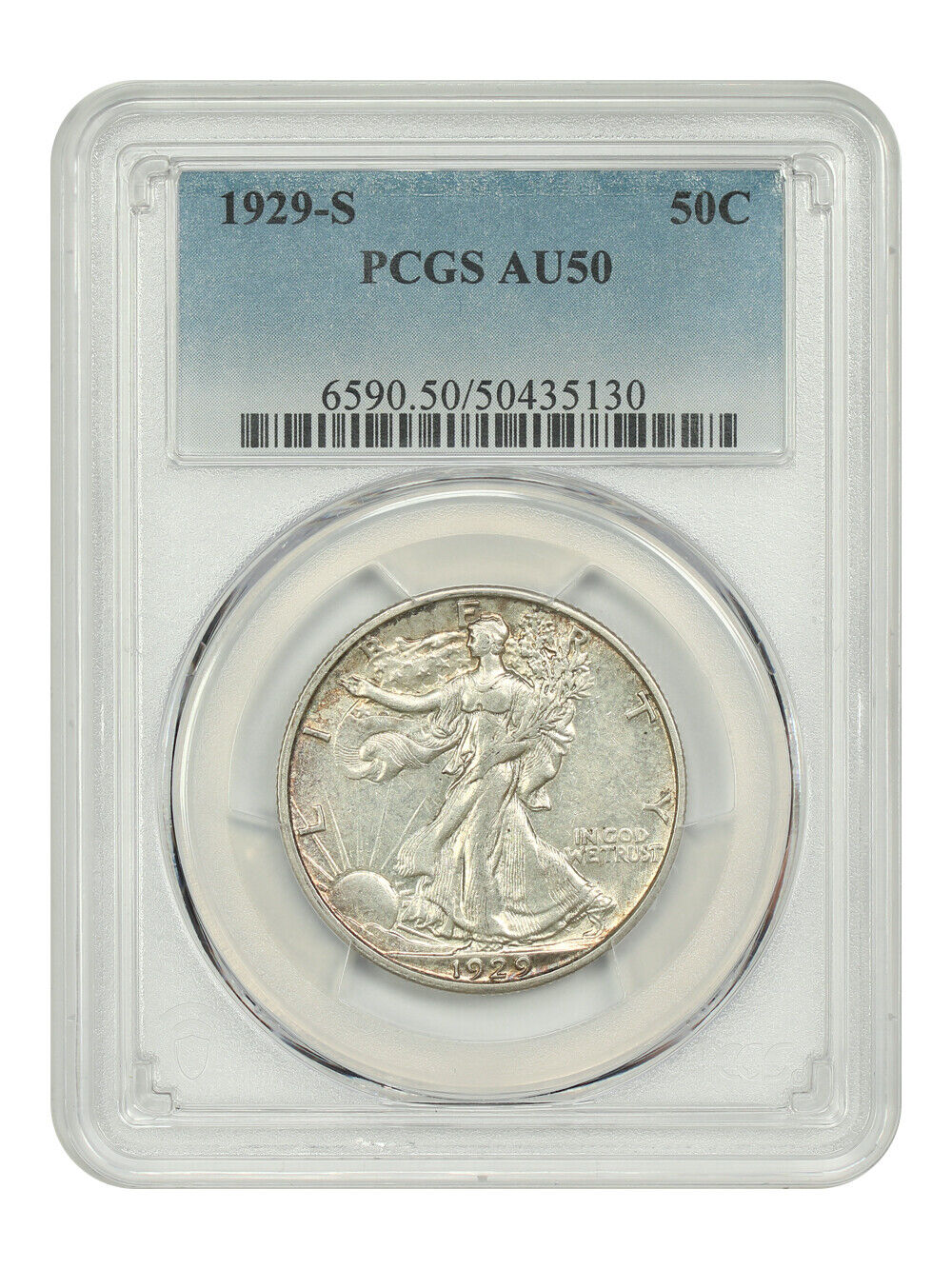 1929-S 50C PCGS AU50 - Walking Liberty Half Dollar