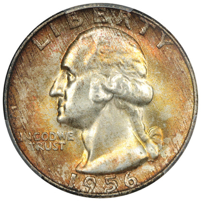 1956-D 25C PCGS MS67 ex: D.L. Hansen - Washington Quarter