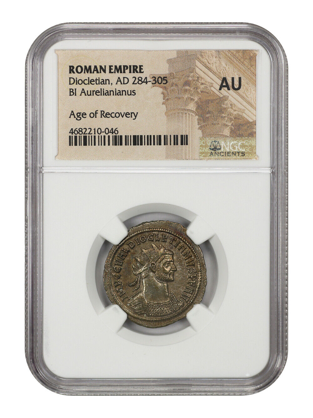 Ancient Roman: Diocletian (AD 284-305) BI Aurelianianus NGC AU