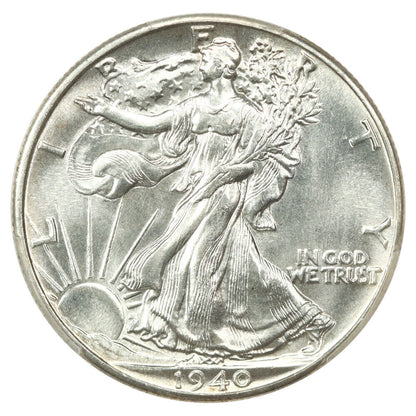 1940 50C PCGS MS66 - Walking Liberty Half Dollar