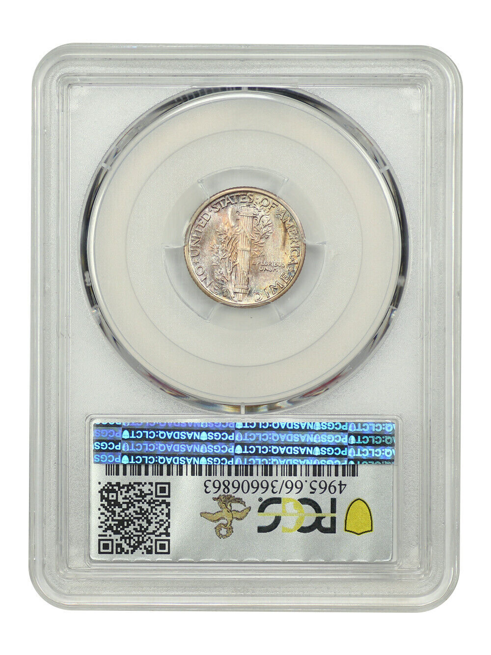 1927-S 10C PCGS MS66FB ex: D.L. Hansen