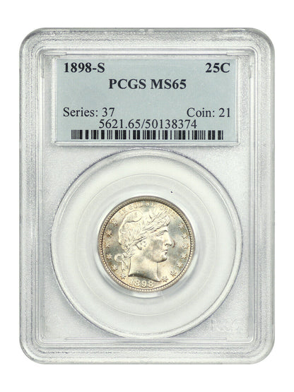 1898-S 25C PCGS MS65