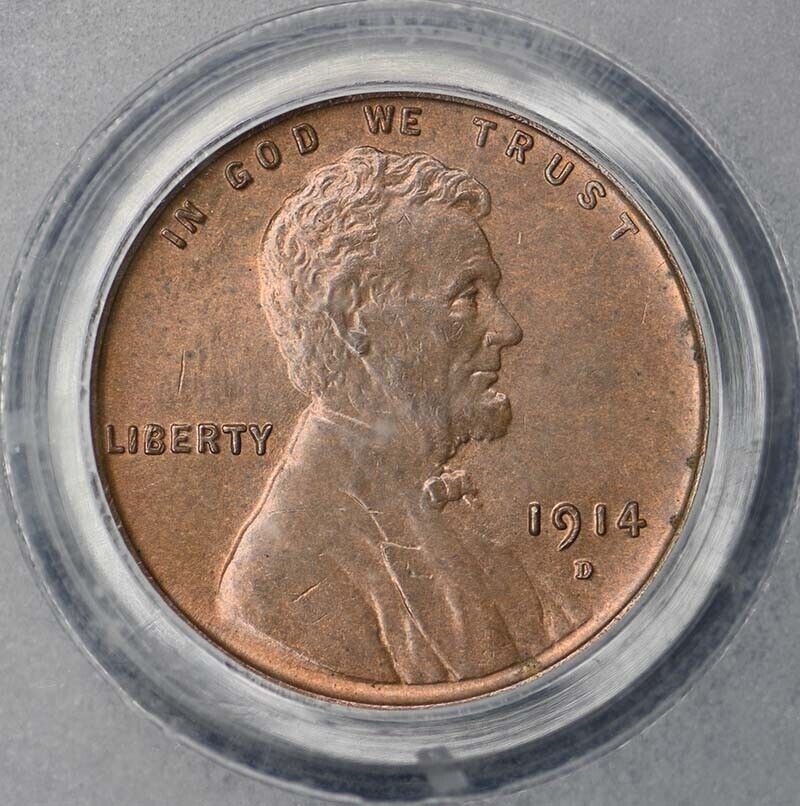 1914-D 1C Lincoln Cent Wheat Reverse PCGS MS64BN