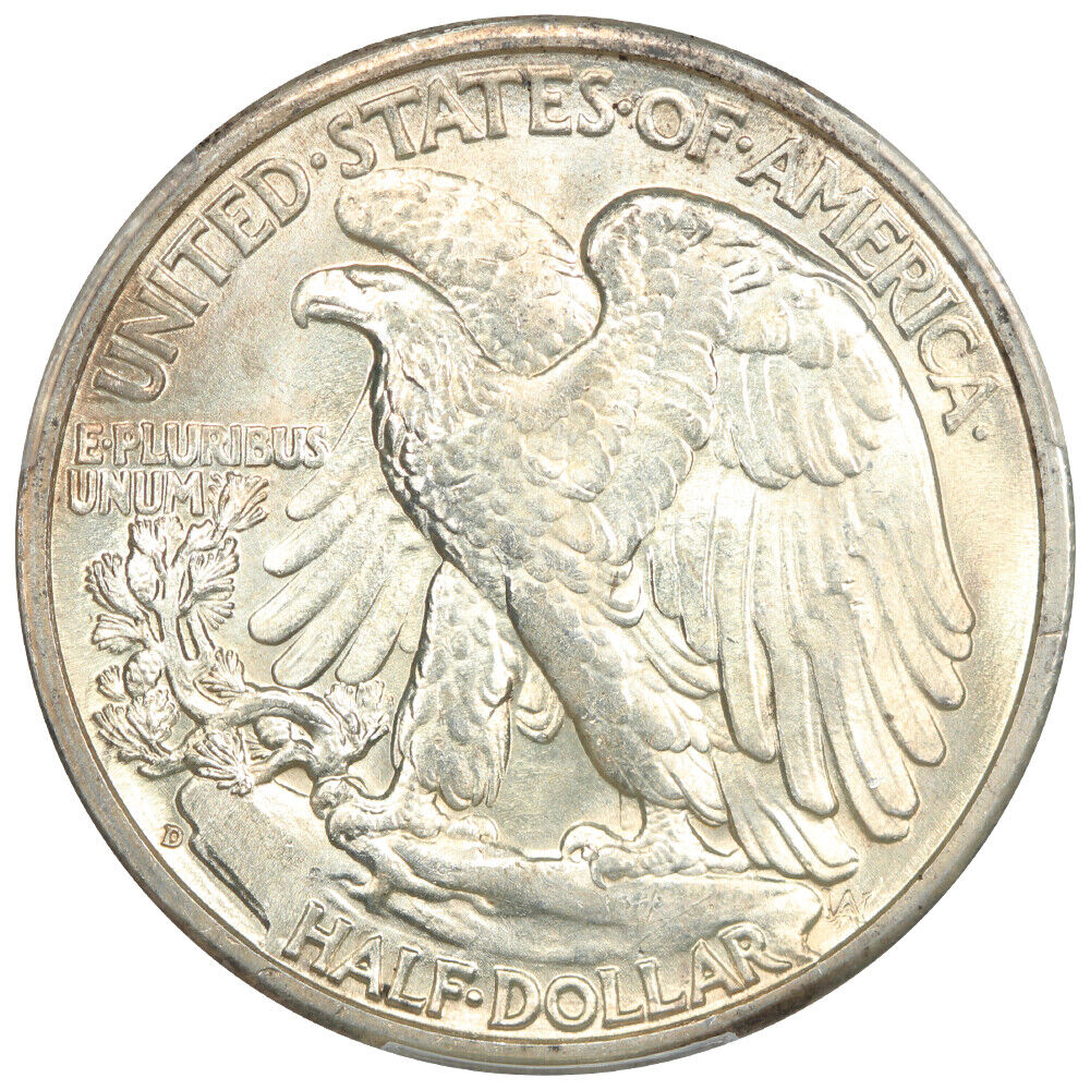 1942-D 50C PCGS MS65 - Walking Liberty Half Dollar