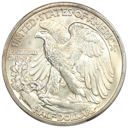 1942-D 50C PCGS MS65 - Walking Liberty Half Dollar