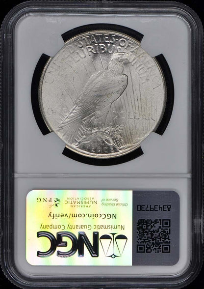 1924 Peace Dollar S$1 NGC MS67