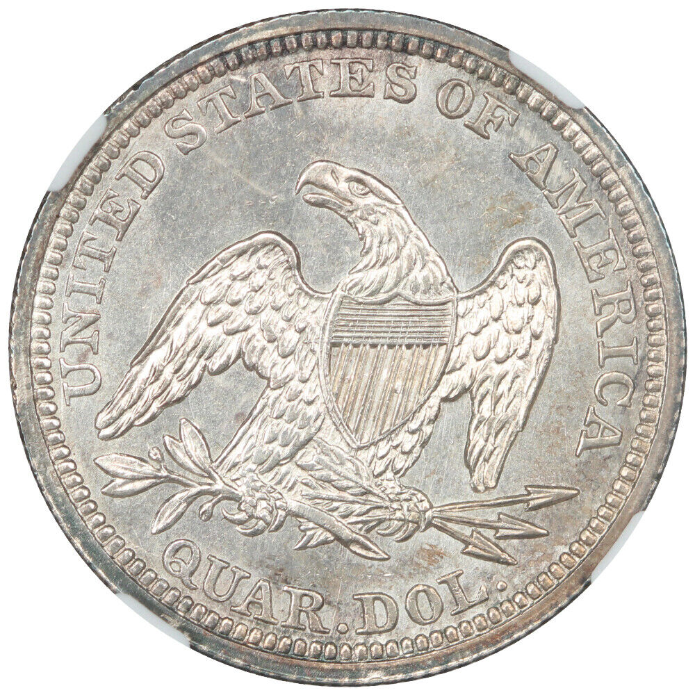 1843 25C NGC MS65 - Liberty Seated Quarter