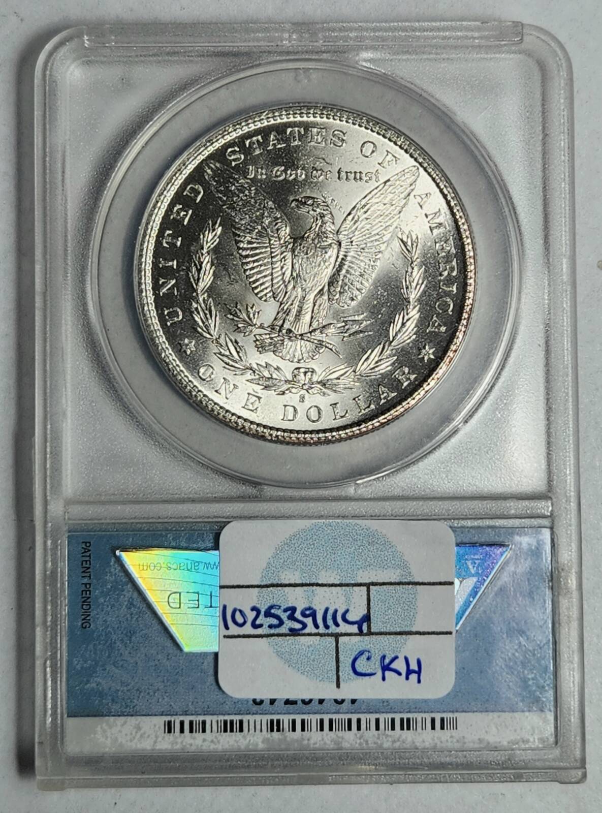 1887 S Morgan Silver Dollar ANACS MS-63