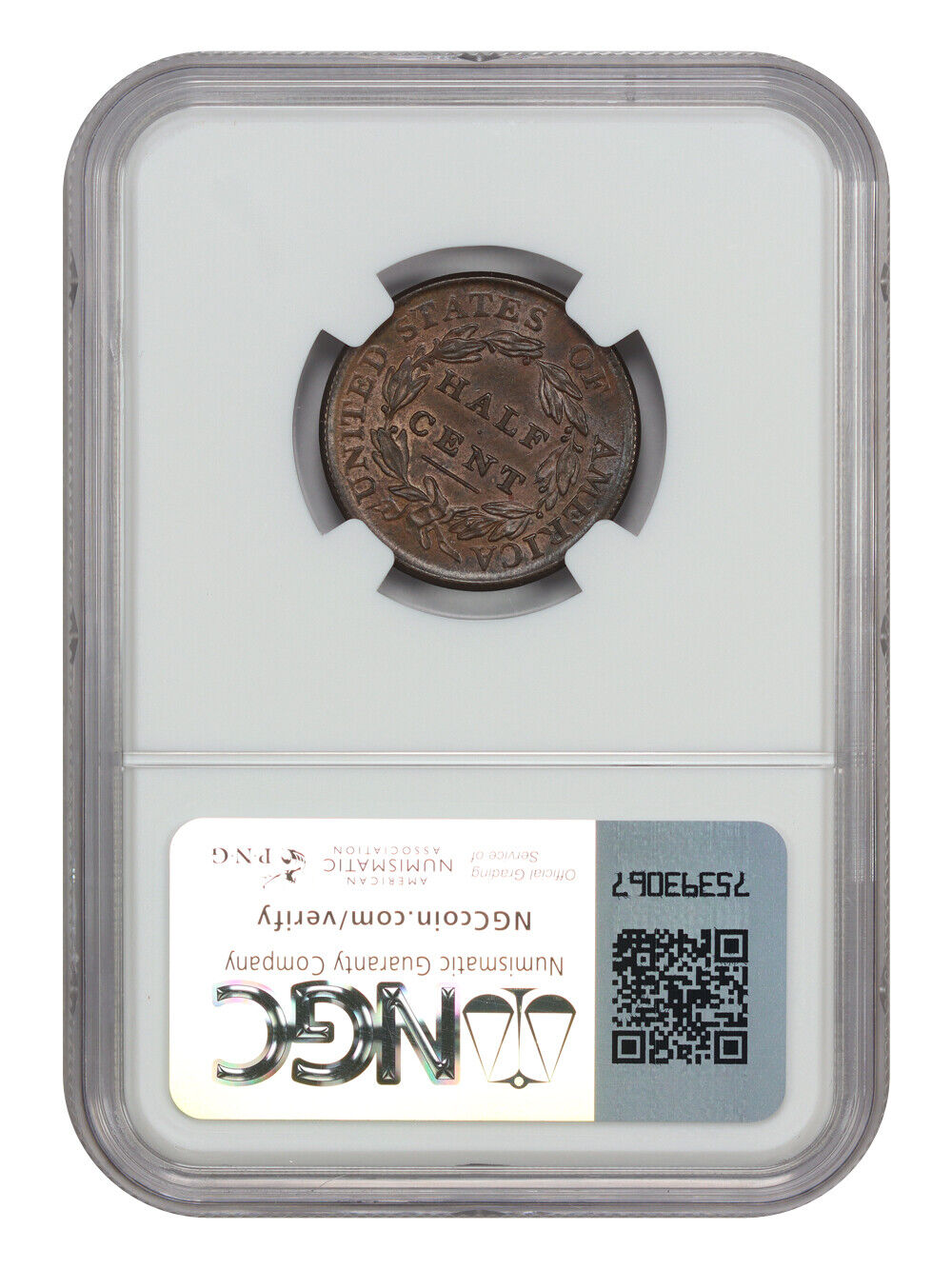 1809 1/2C NGC MS64BN - Classic Head Half Cent