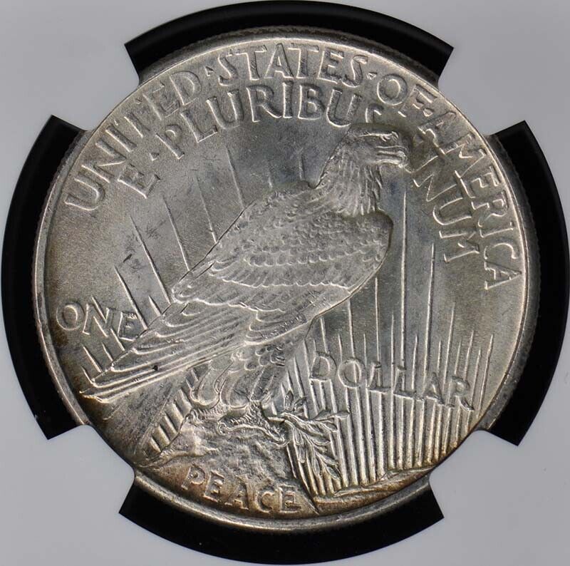 1921 Peace Dollar HIGH RELIEF S$1 NGC MS66