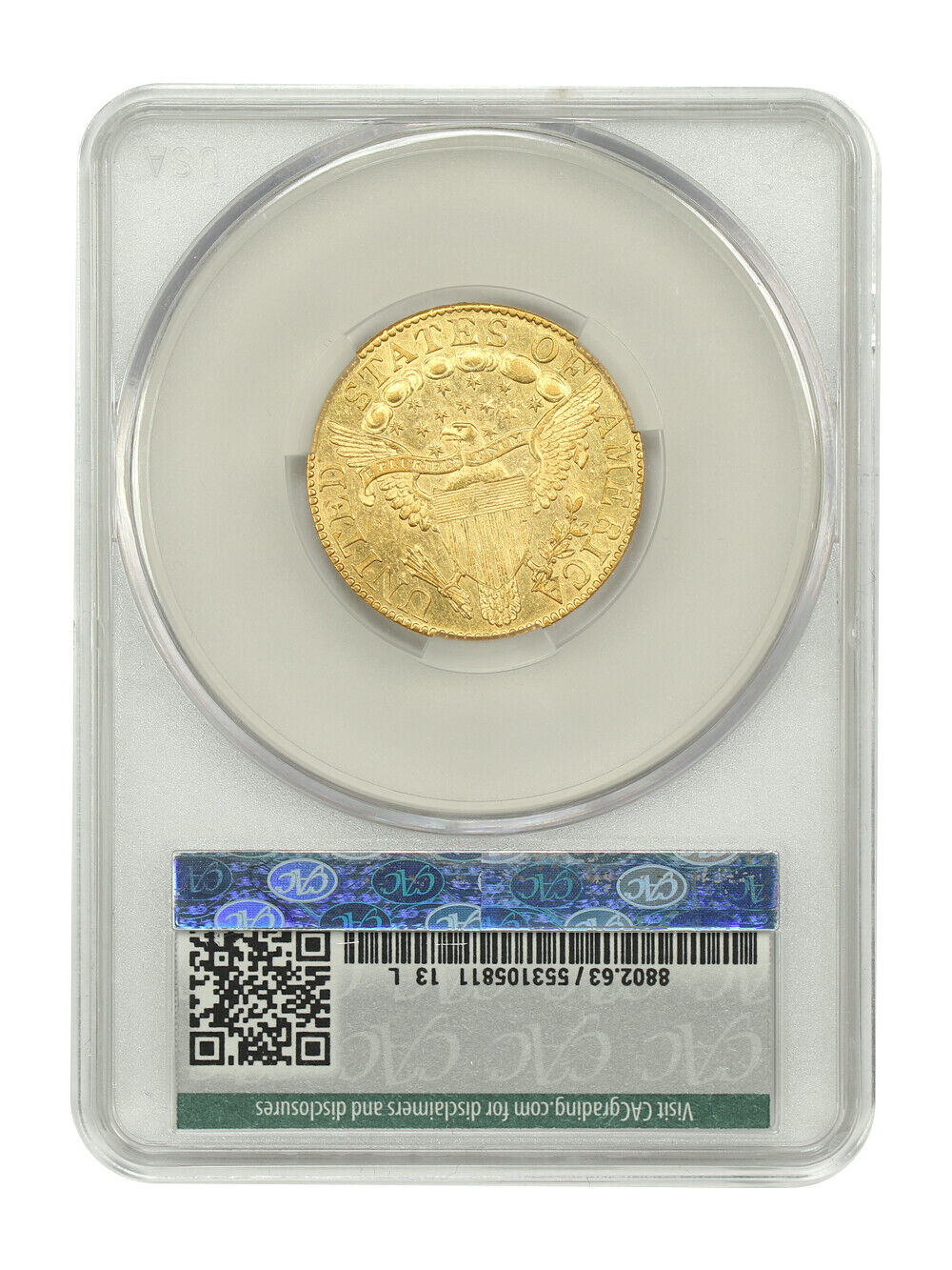 1800 $5 CACG MS63 ex: D.L. Hansen - Draped Bust $5