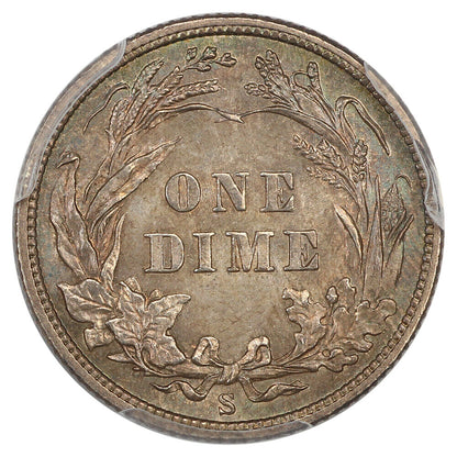 1908-S 10C PCGS MS66 ex: D.L. Hansen