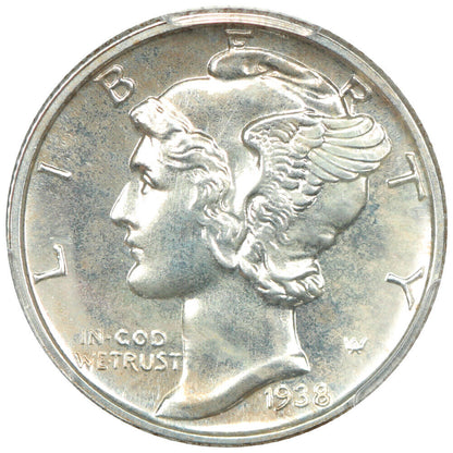 1938 10C PCGS PR67 - Mercury Dime