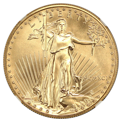 1991 $50 Gold Eagle NGC MS70 - $50 Gold Eagles