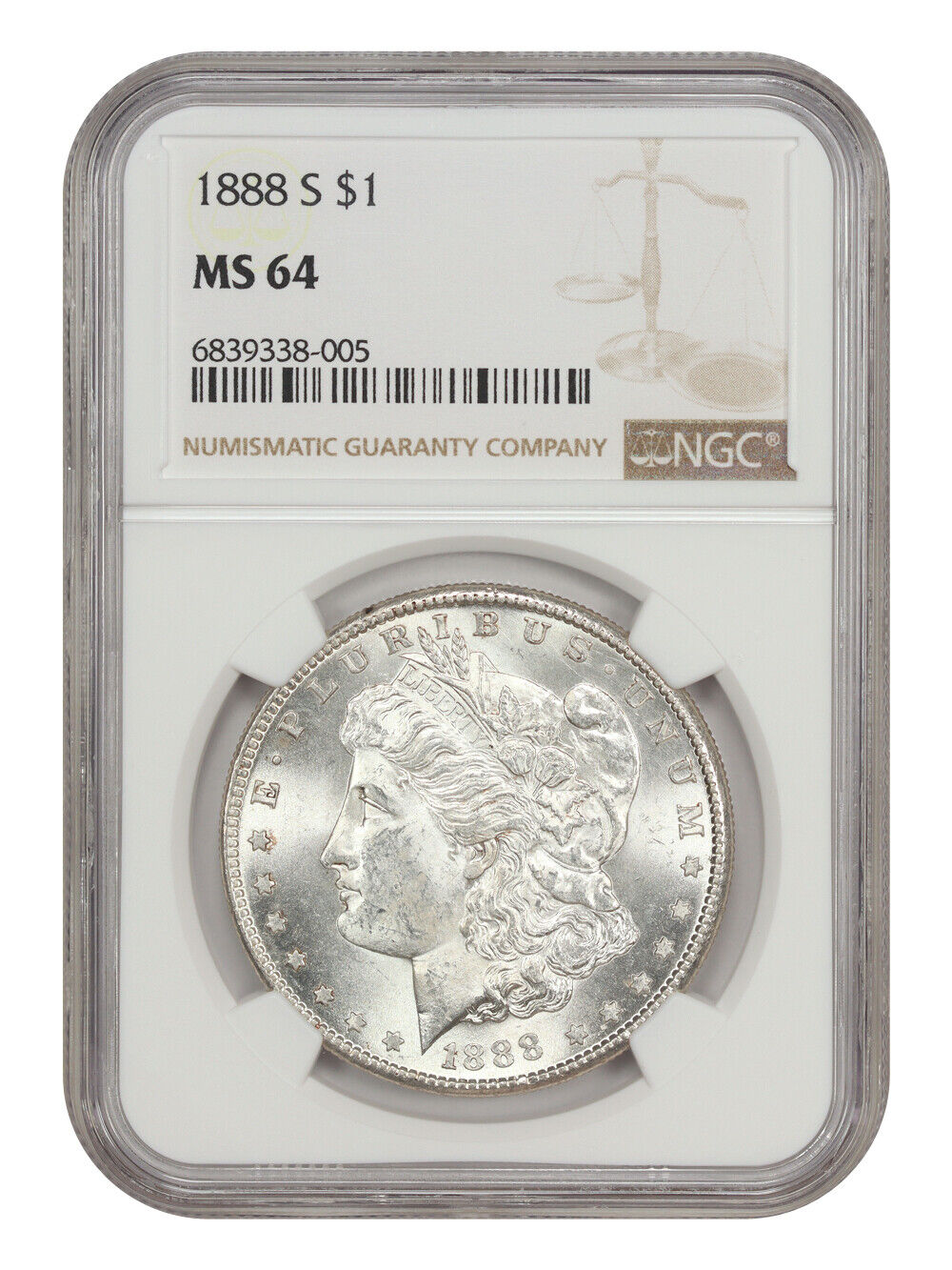 1888-S $1 NGC MS64 - Morgan Dollar