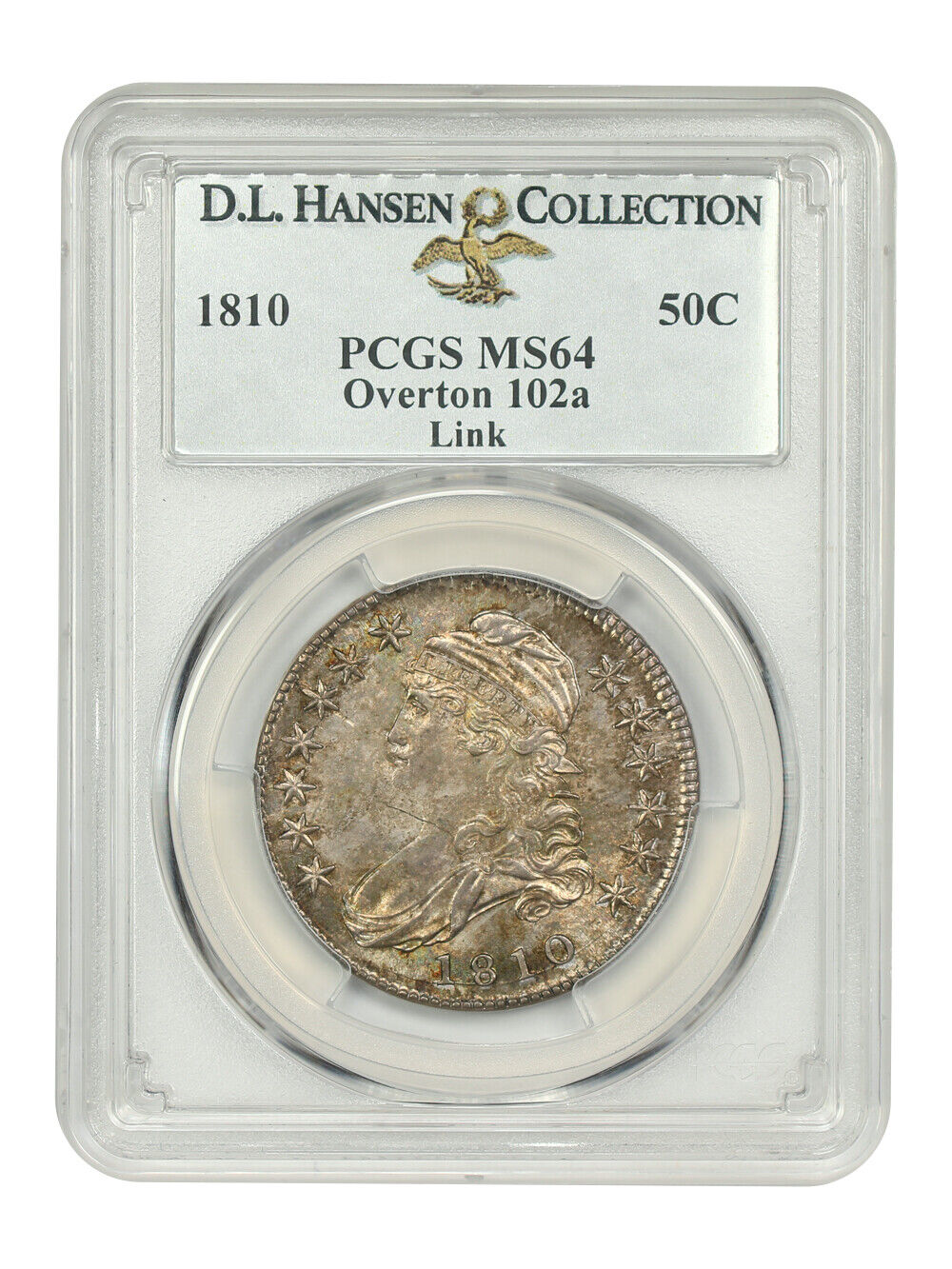 1810 50C PCGS MS64 (Overton-102a) ex: D.L. Hansen/Link