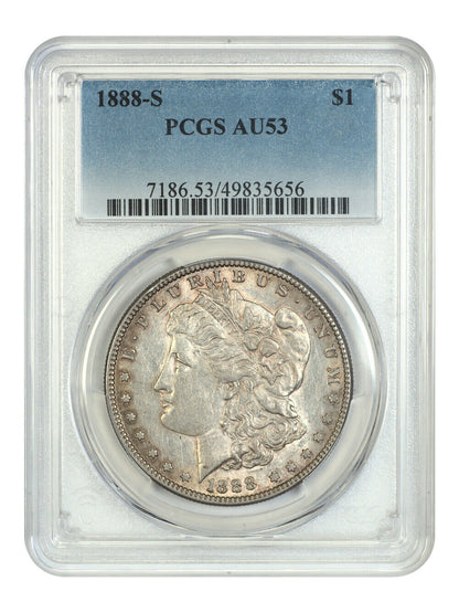 1888-S $1 PCGS AU53 - Morgan Dollar