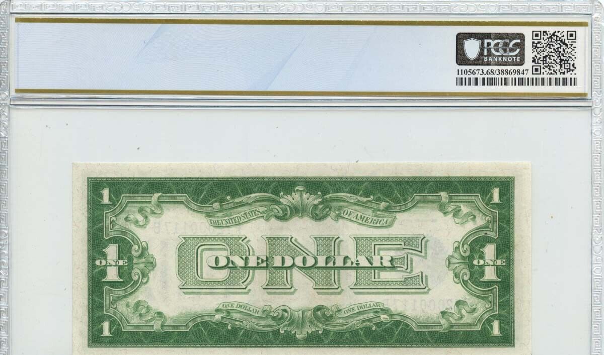 1928E $1 Silver Certificate Blue Seal FR# 1605 PCGS Superb 68 PPQ