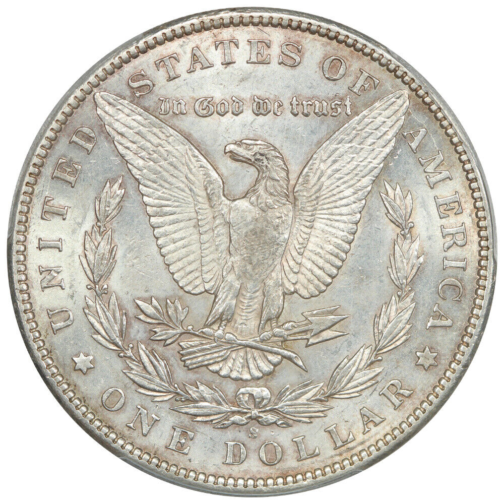 1895-S $1 PCGS/CAC AU55 - Morgan Dollar - Very Popular Key Date