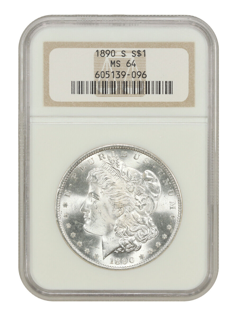 1890-S $1 NGC MS64 - Morgan Dollar