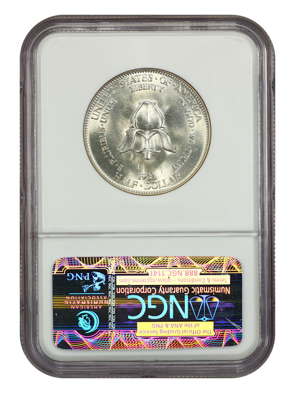 1938 50C New Rochelle NGC MS64 - Classic Silver Commemorative