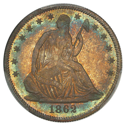 1862 50C PCGS PR65 ex: D.L. Hansen