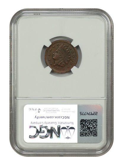 1863 Not One Cent CWT NGC AU58 (F-630V-3a, C. Doscher, New York, NY)