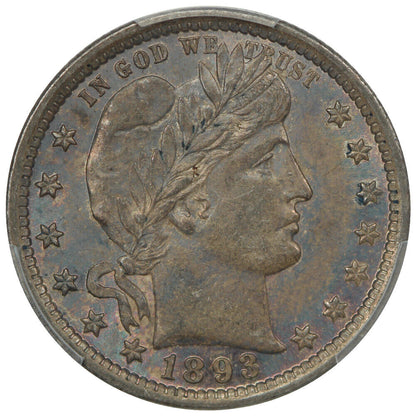 1893 25C PCGS MS62 - Barber Quarter