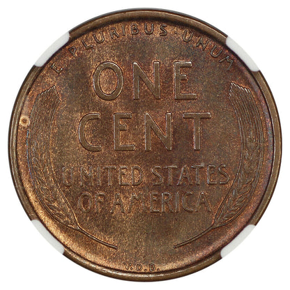 1909-S VDB 1C NGC MS64+BN - Lincoln Cent (Wheat Reverse) - Key Date