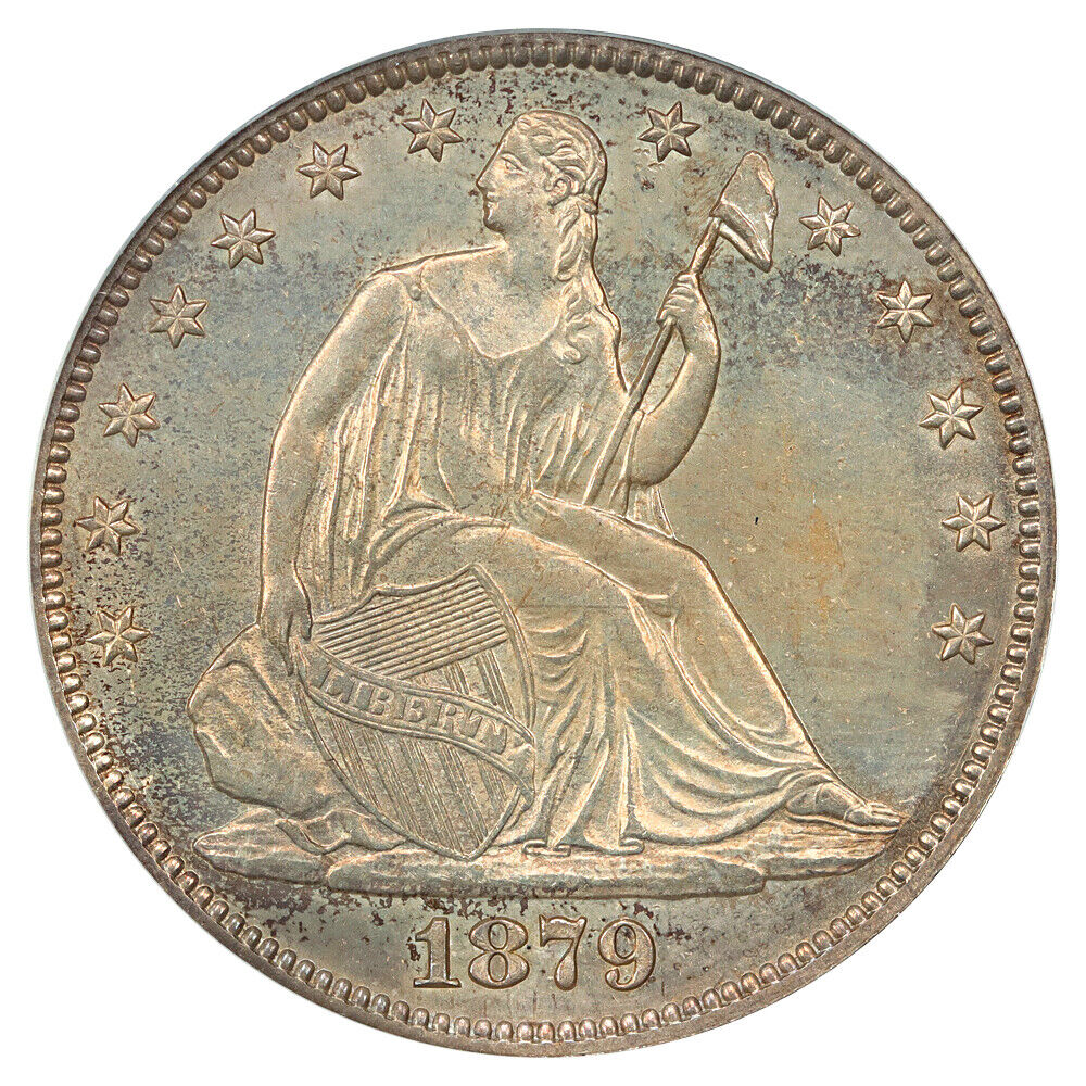 1879 50C PCGS MS63 - Liberty Seated Half Dollar