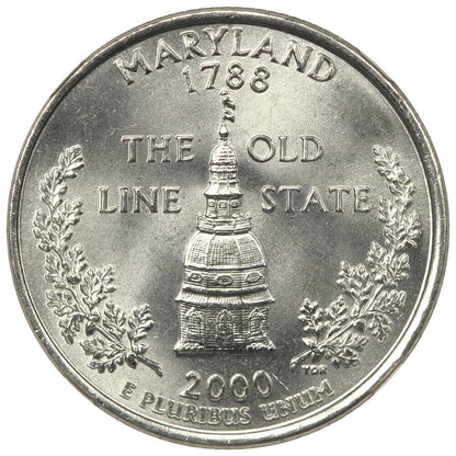 2000-D 25C Maryland NGC MS68 - Washington 50 States Quarters