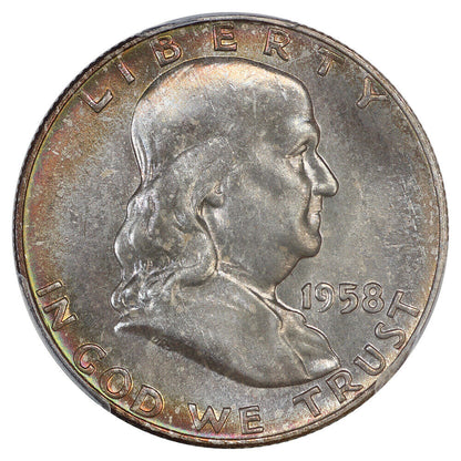 1958-D 50C PCGS MS67FBL ex: D.L. Hansen