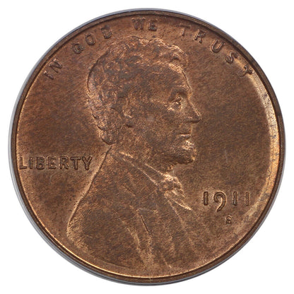 1911-S 1C PCGS/CAC MS64RB - Lincoln Cent (Wheat Reverse) - Better S-Mint