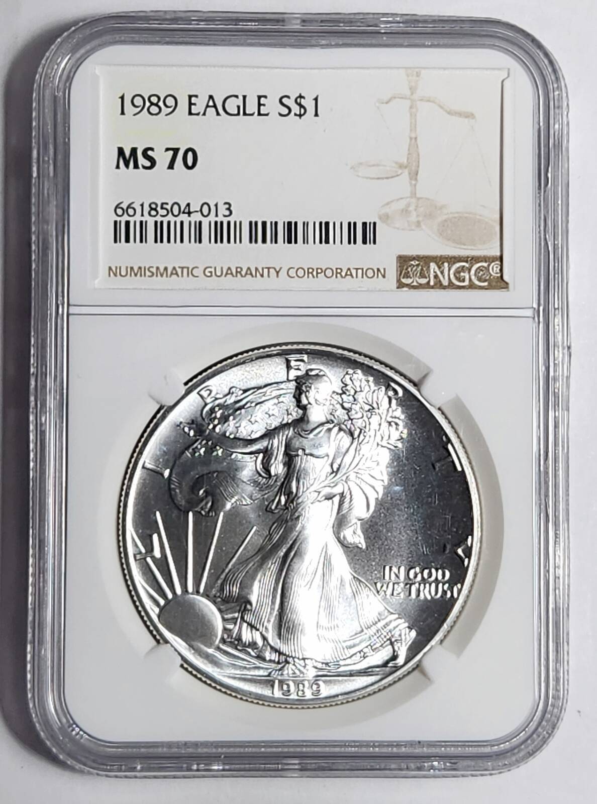 1989 Silver Eagles NGC MS-70