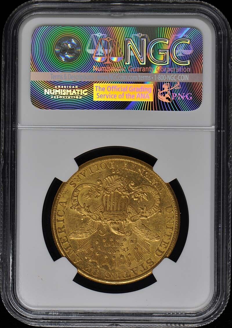 1890-CC Liberty Double Eagle Type 3 $20 NGC AU58