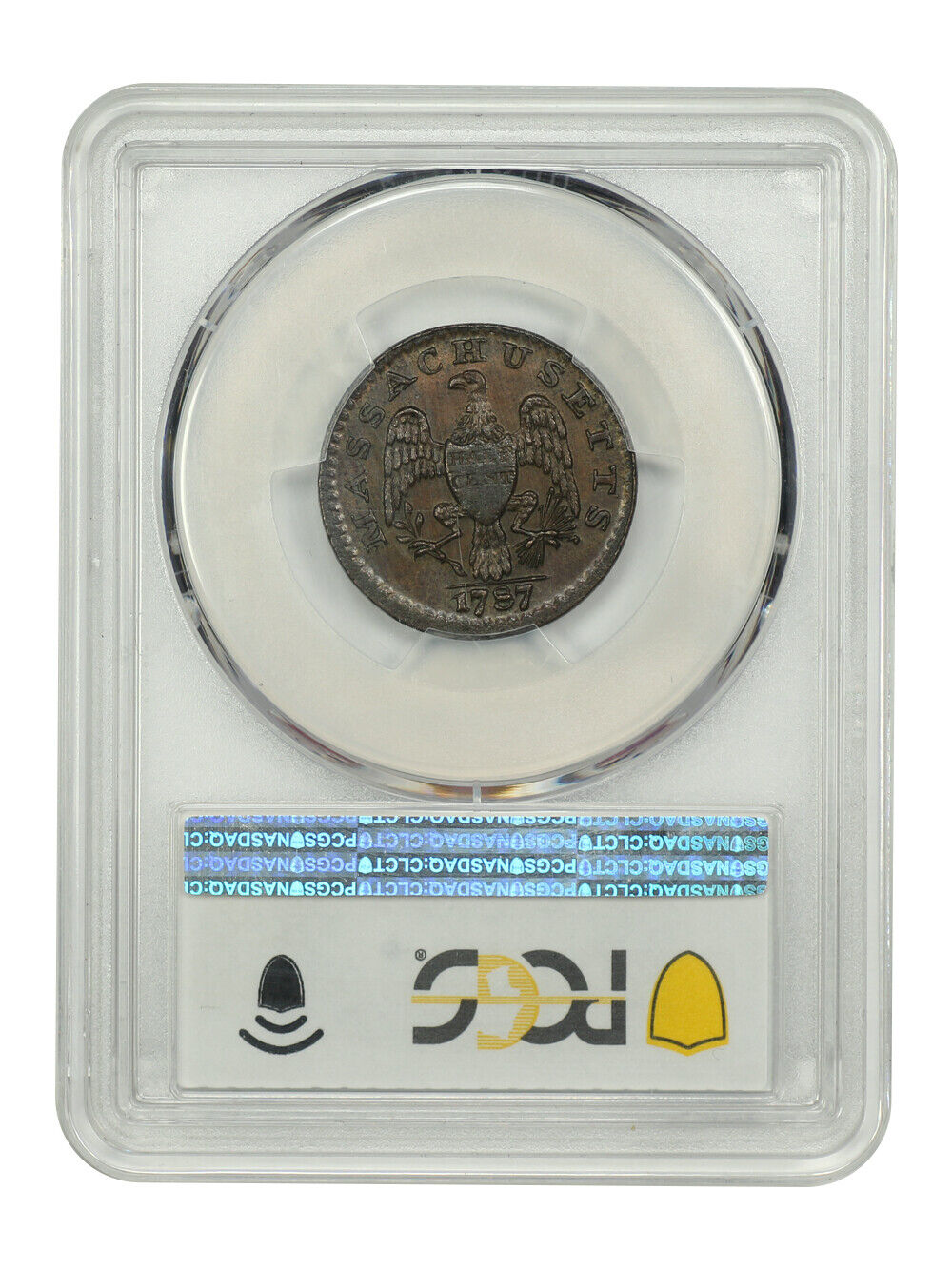 1787 1/2C Massachusetts PCGS MS65+BN - Colonials