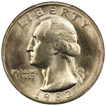 1983-P 25C CACG MS66+ - Washington Quarter