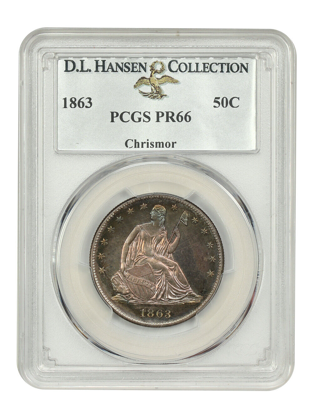 1863 50C PCGS PR66 ex: D.L. Hansen/Chrismor