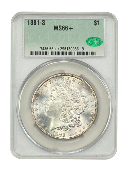 1881-S $1 CACG MS66+ - Morgan Dollar