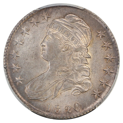 1820/19 50C PCGS MS63 (Curl Base 2) - Capped Bust Half Dollar