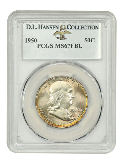 1950 50C PCGS MS67FBL ex: D.L. Hansen