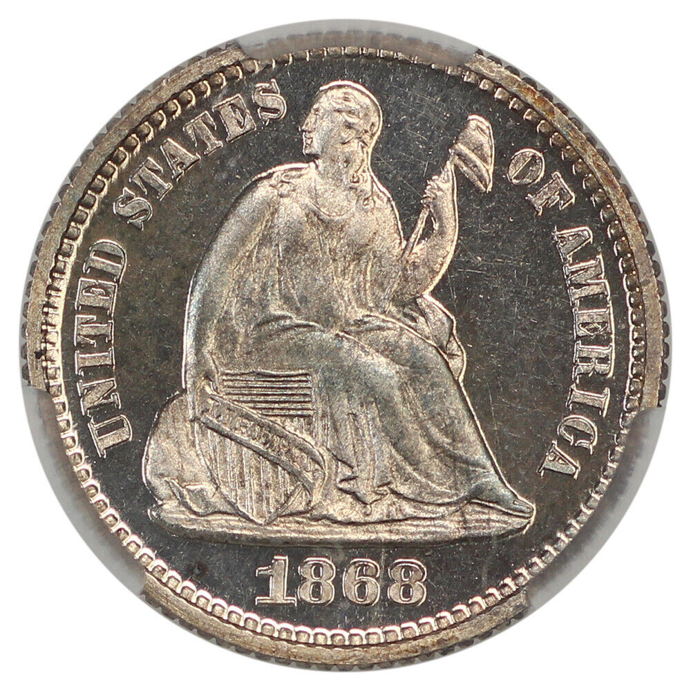 1868 H10C CACG PR66CAM ex: D.L. Hansen - Liberty Seated Half Dime