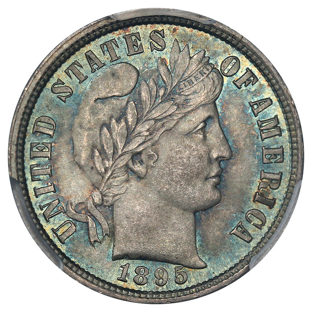 1895 10c PCGS/CAC MS67+ ex: D.L. Hansen