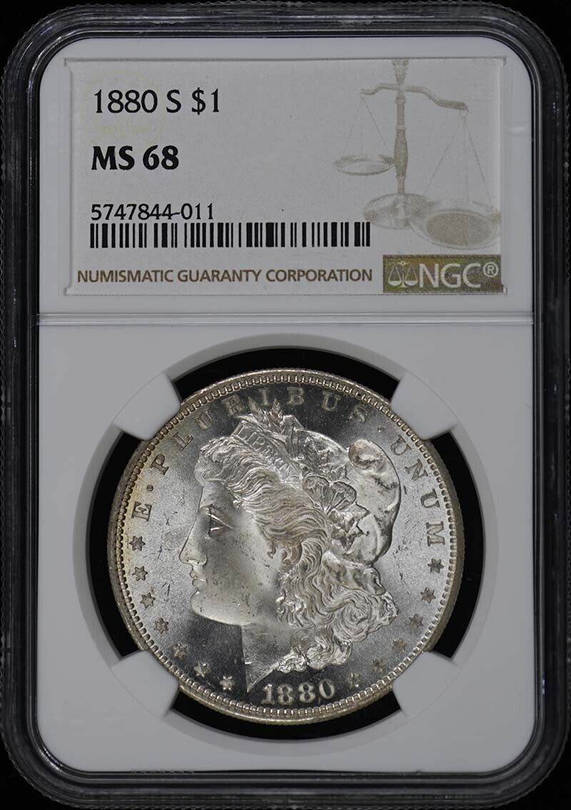 1880-S Morgan Dollar S$1 NGC MS68