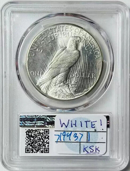 1926 P Peace Dollar PCGS MS-65 White Coin!