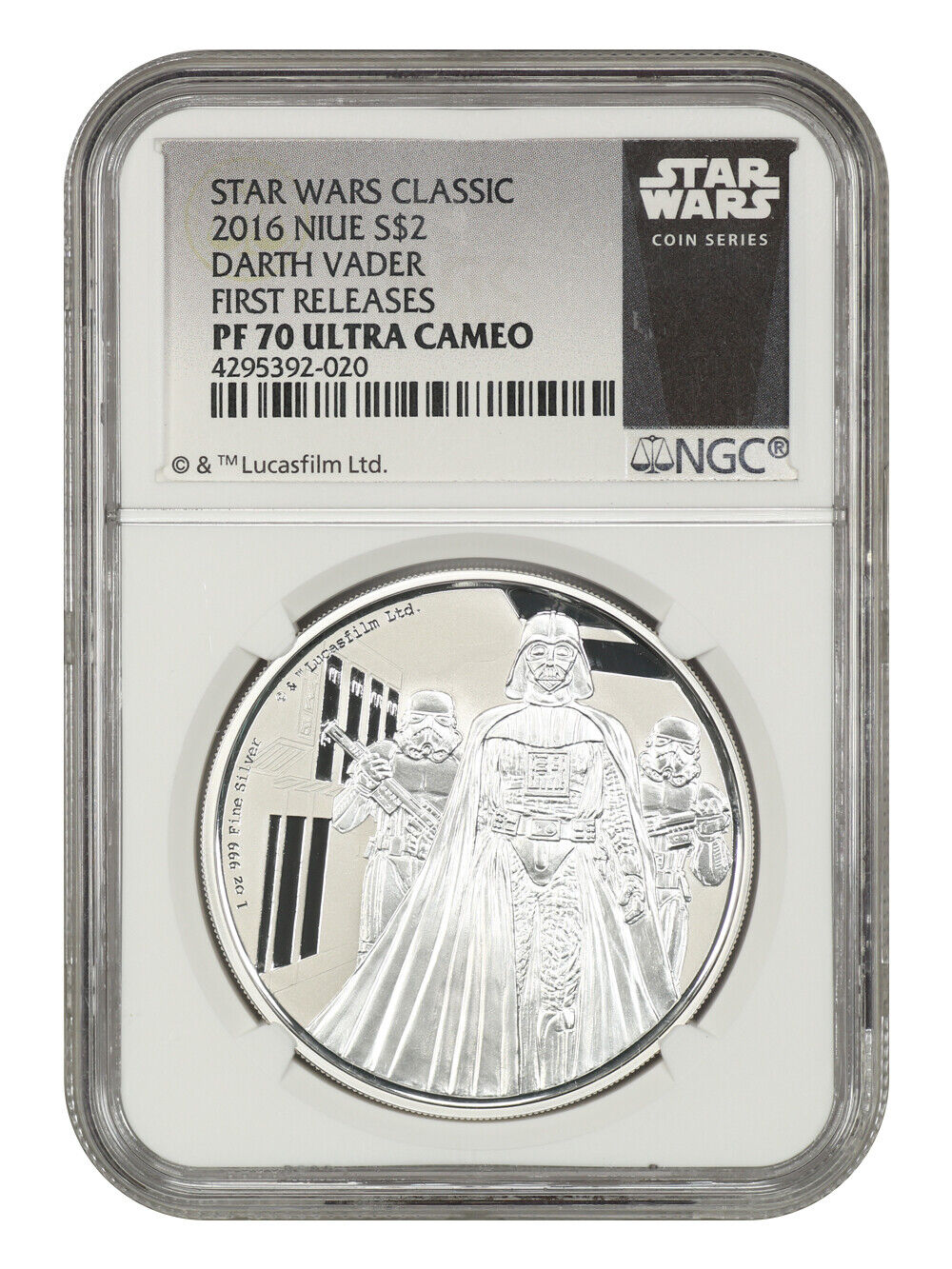 Niue: 2016 Star Wars Darth Vader $2 NGC Proof 70 UCAM (First Releases)