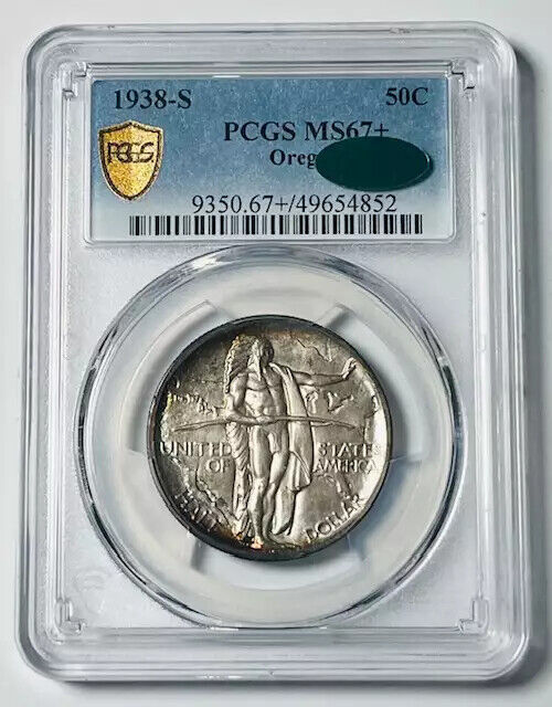 1938 S Classic Commemorative Oregon Trail PCGS MS-67+ Plus CAC Oregon