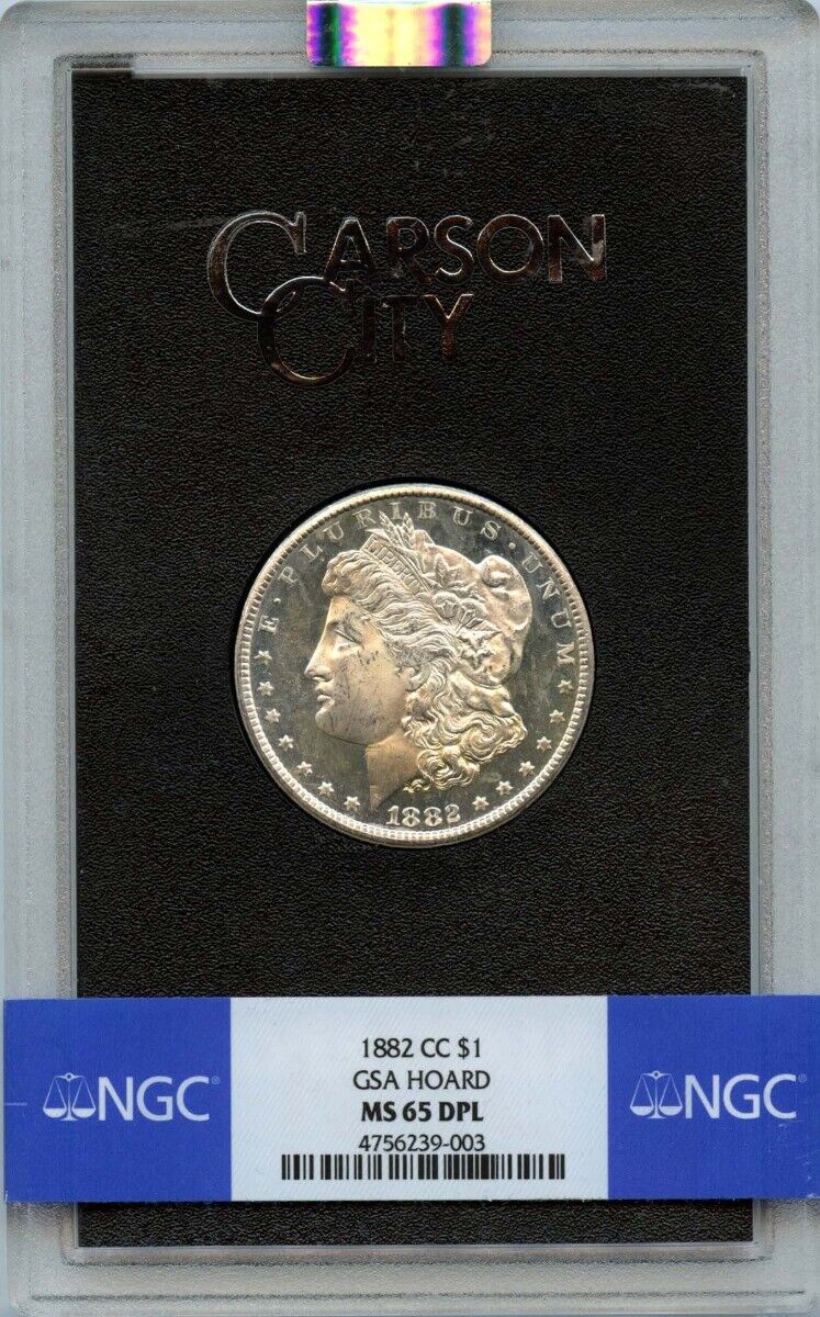 1882-CC Morgan Dollar GSA HOARD S$1 NGC MS65DMPL