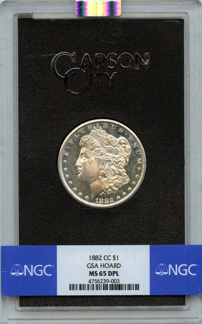 1882-CC Morgan Dollar GSA HOARD S$1 NGC MS65DMPL