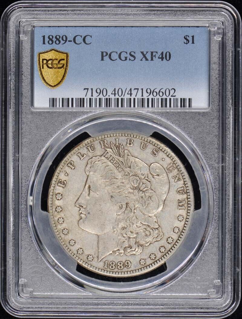 1889-CC $1 Morgan Dollar PCGS XF40